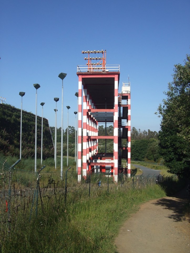 The end of the runway - less romantic evidence that we are nearly at Santiago